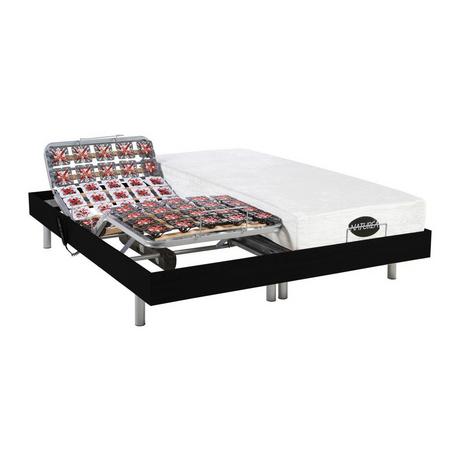 NATUREA Lit électrique relaxation tout plots matelas mémoire de forme bambou LYSIS III de NATUREA moteurs OKIN 2  