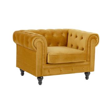 Fauteuil en Velours Glamour CHESTERFIELD