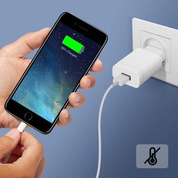 Avizar  Chargeur secteur USB 2A charge rapide 