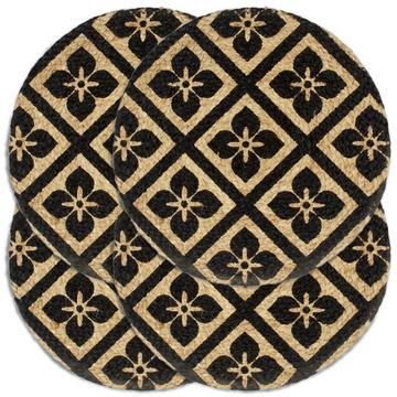 Napperons  pcs rond jute jute