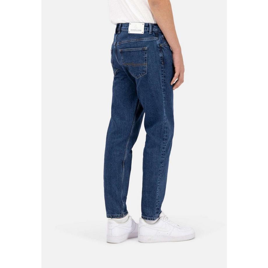 Colours & Sons Jeans Cropped Tapered Fit Denim  