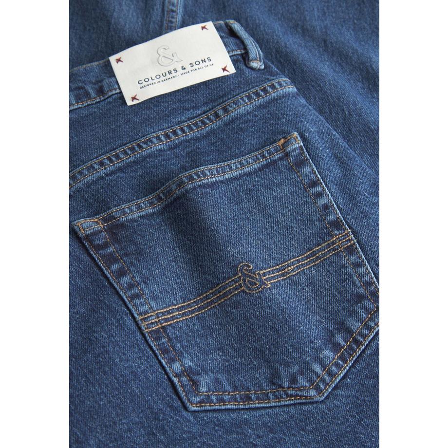 Colours & Sons Jeans Cropped Tapered Fit Denim  