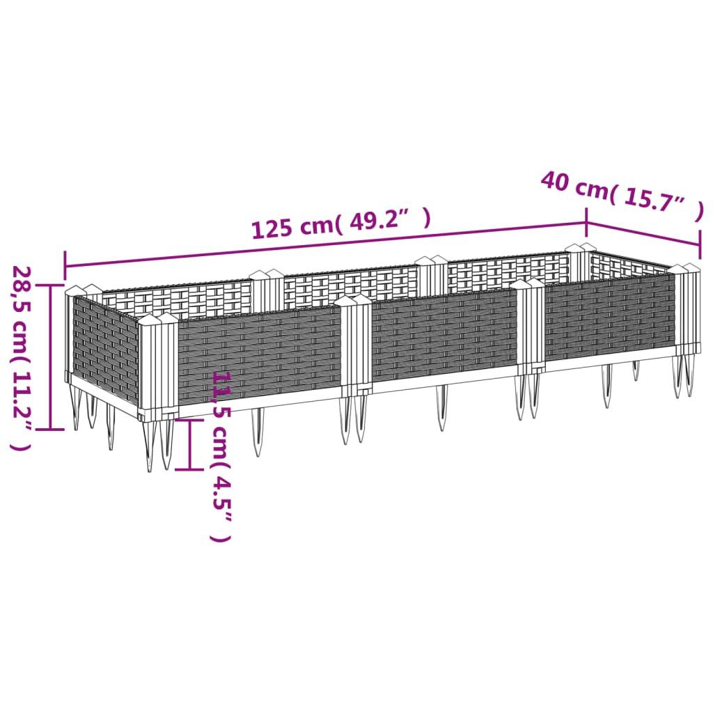 VidaXL Pflanzkasten polypropylen  