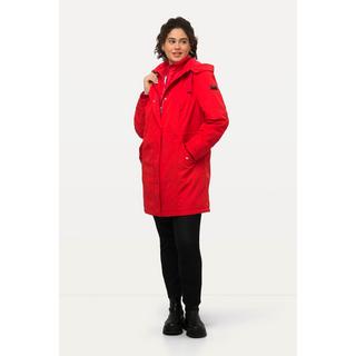 Ulla Popken  Parka technique, tissu partiellement matelassé, fermeture éclair à double sens, capuche 