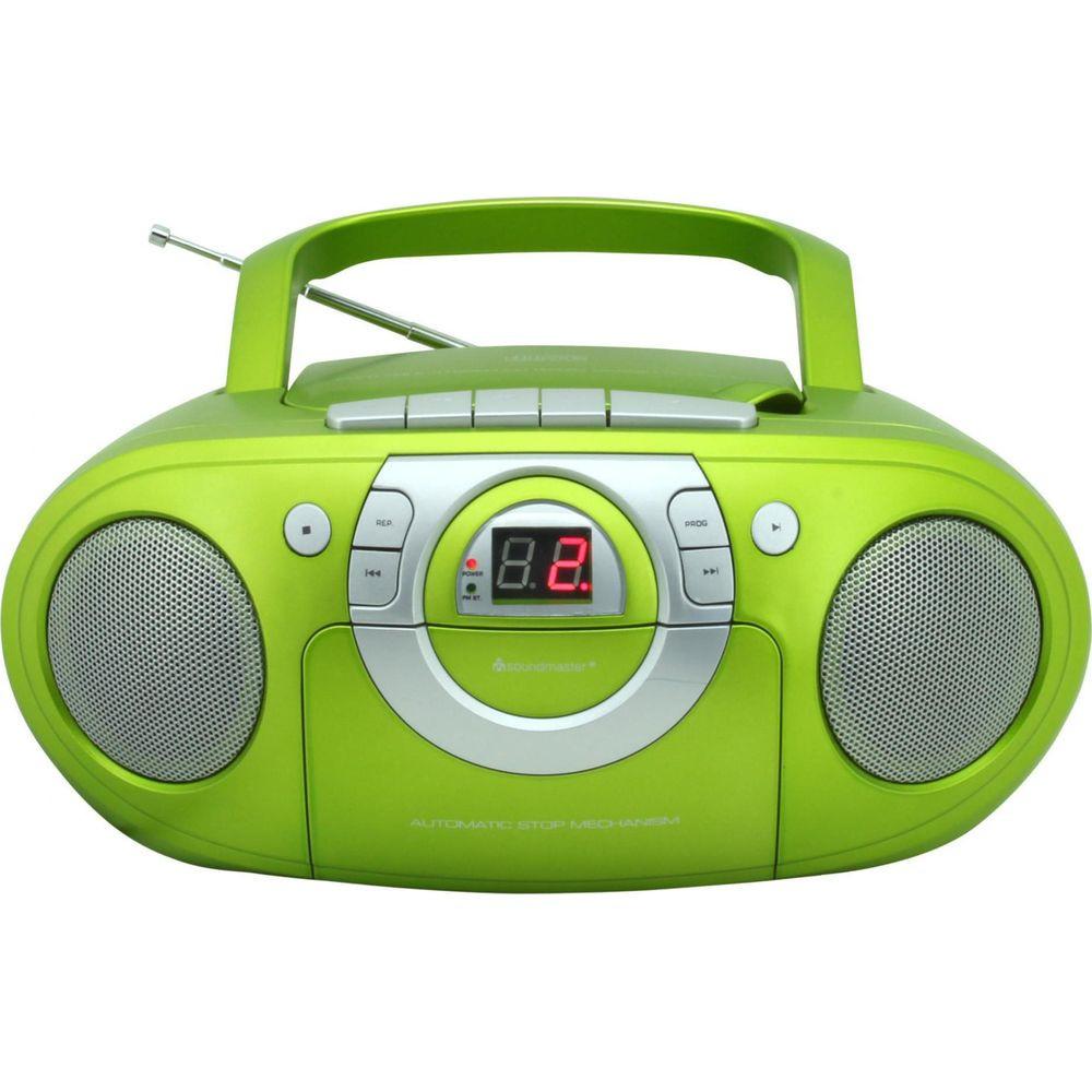 soundmaster  Soundmaster SCD5100GR impianto stereo portatile Analogico 1 W FM Verde Riproduzione MP3 