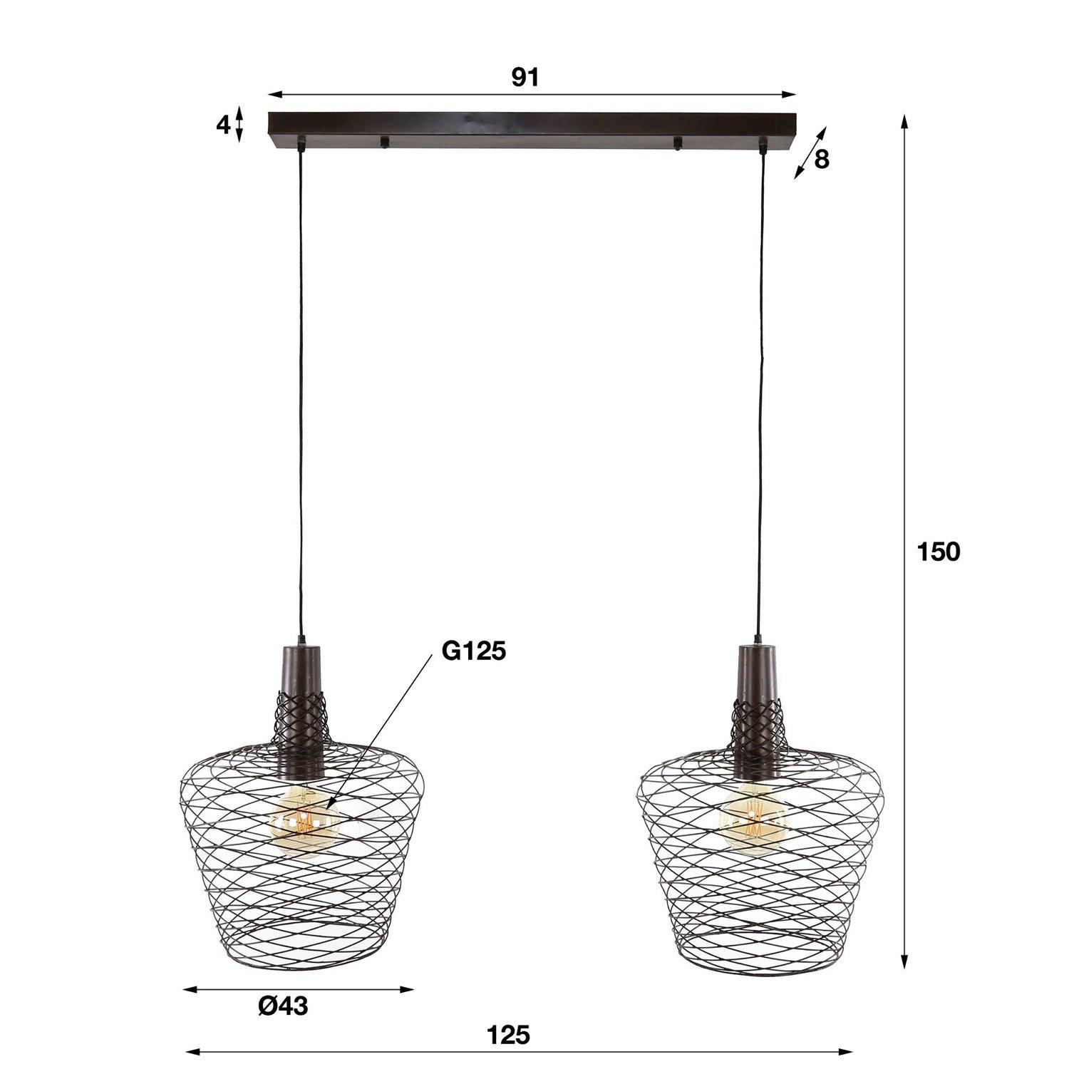 mutoni Hängelampe Accent 2L  