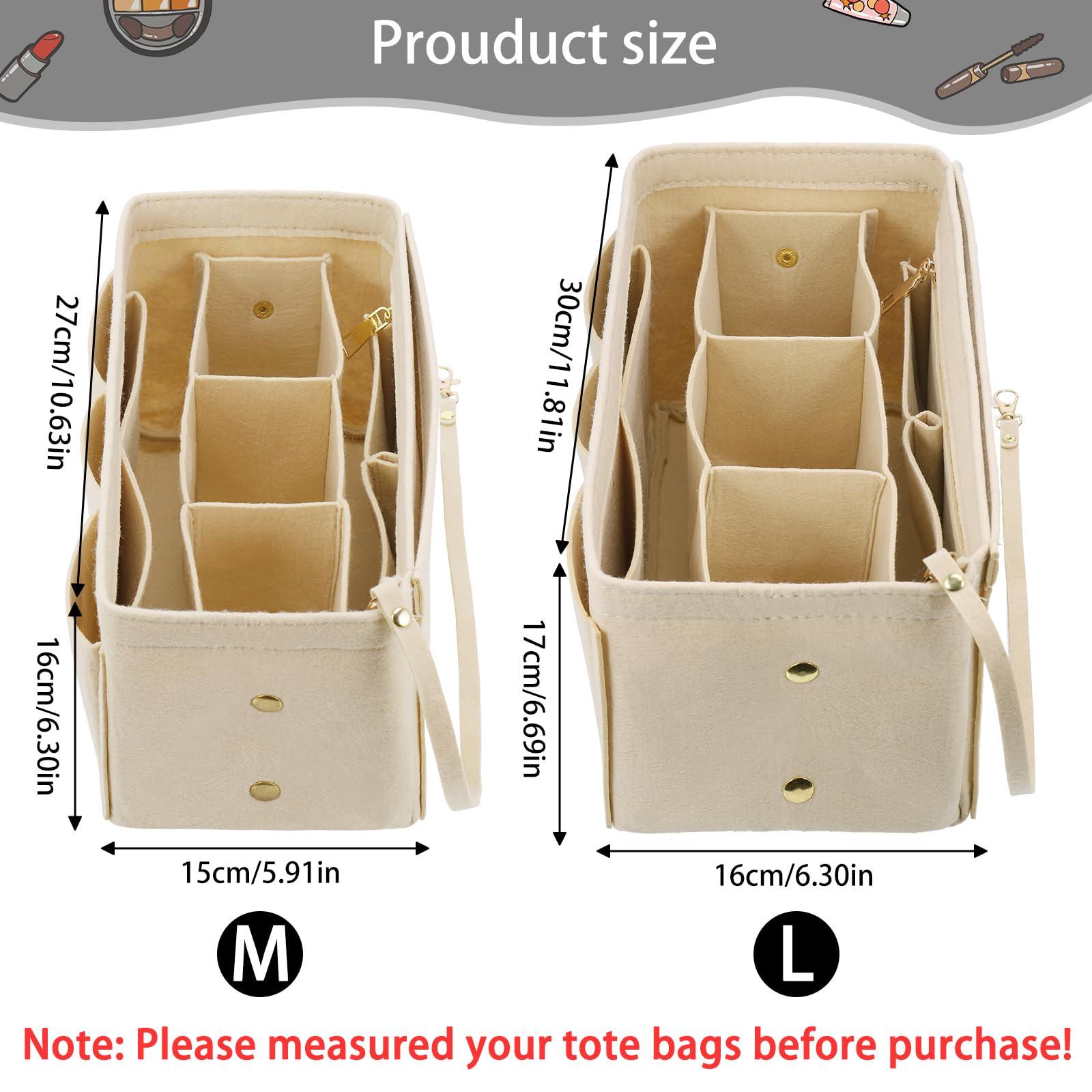 Organisateur De Sac De Voyage Organiseurs De Sacs à Main Organiseur De Sac à Main En Feutre Noir Poche Intérieure Feutre Rangement - 12