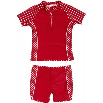 Costume da bagno 2 pezzi con protezione uv per bambine Playshoes Dots