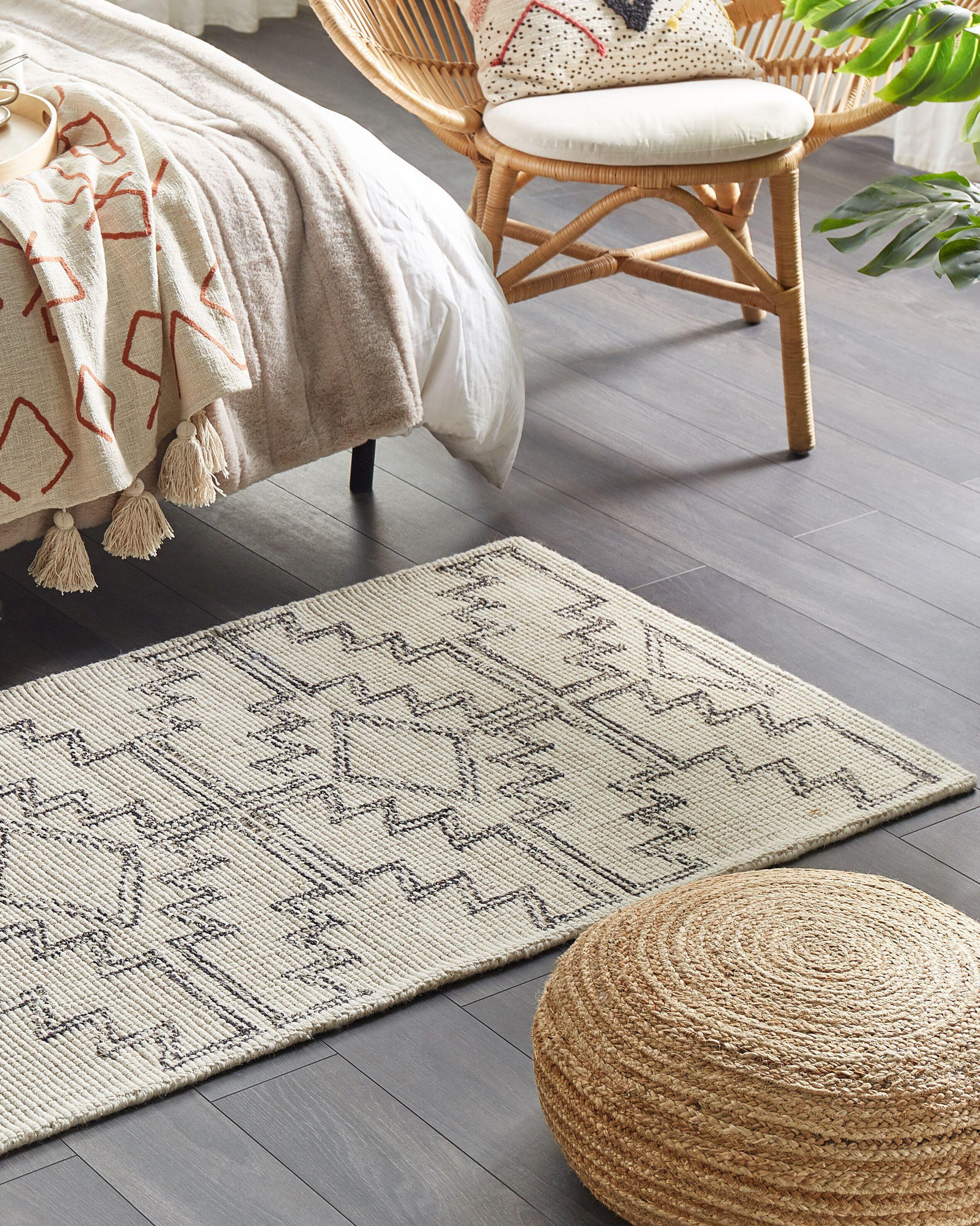 Beliani Tapis en Laine Boho URLA  