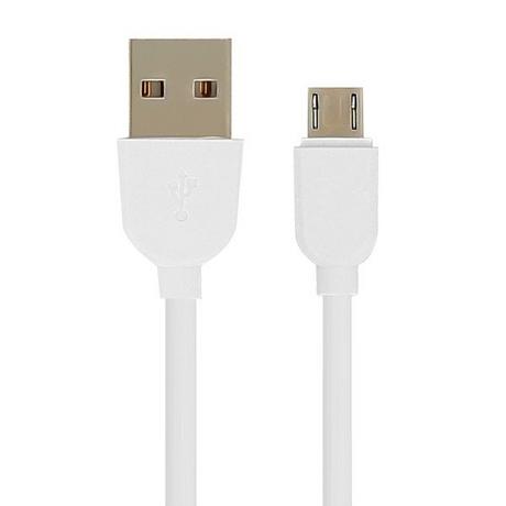 Avizar  Micro-USB / USB-Ladekabel Weiß 