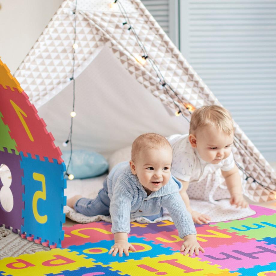 B2X Puzzlematte mit ABC und Zahlen  