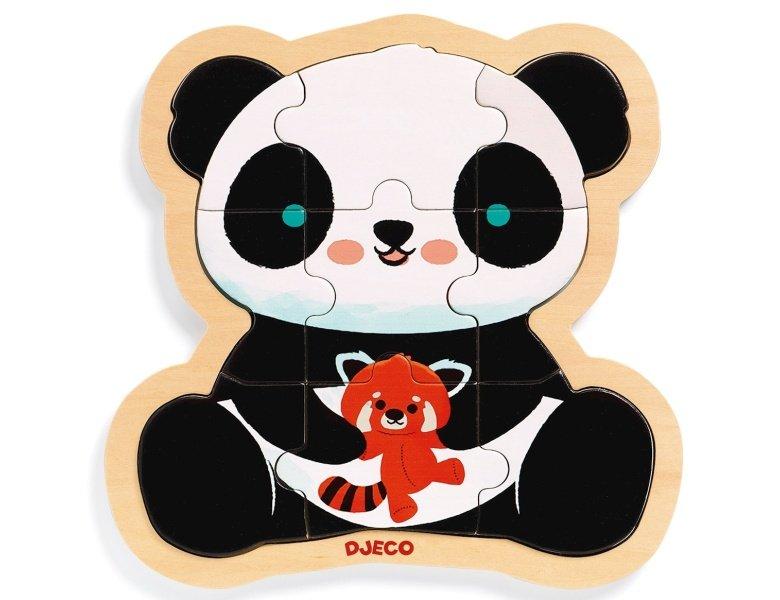 Djeco  Puzzle Panda (9Teile) 