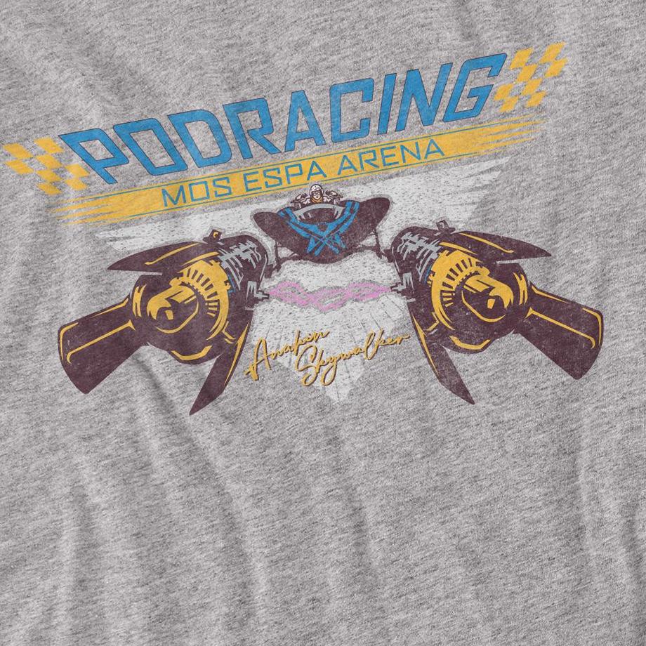 STAR WARS T-shirt Racer Stampata a Maniche Lunghe  