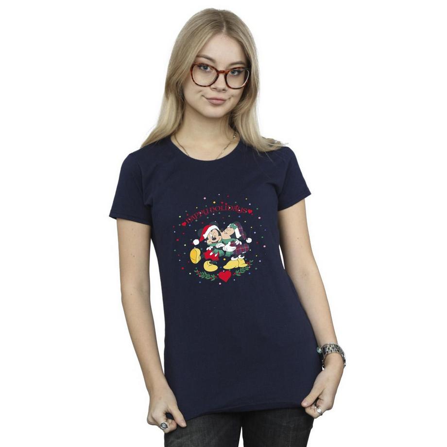 Disney Mickey et Minnie Happy Holidays T-Shirt  