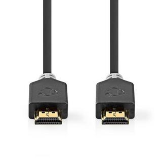 Nedis  Câble HDMI™ Ultra High Speed | Connecteur HDMI™ | Connecteur HDMI™ | 8K@60Hz | 48 Gbps | 1,00 m | Rond | 6,0 mm | Anthracite | Boîte avec fenêtre 