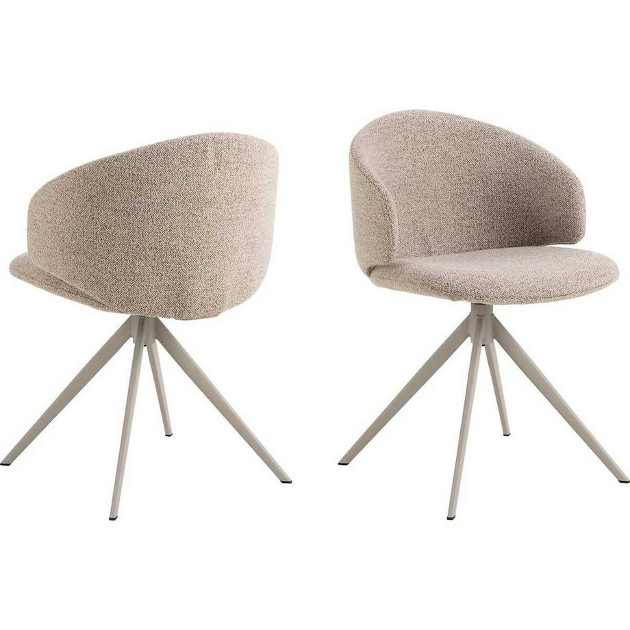 mutoni Chaise de salle à manger Zalerino beige (1 pièce)  