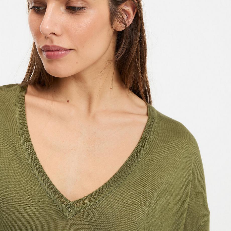 La Redoute Collections V-Ausschnitt Pullover  