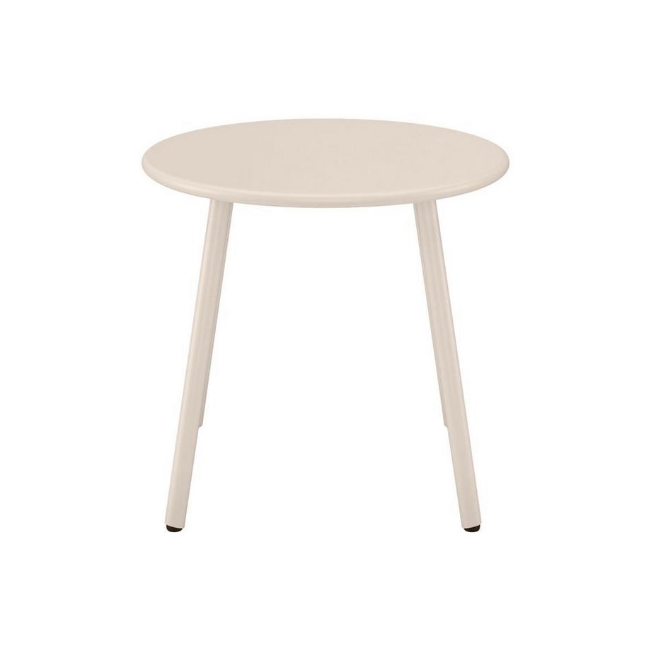 Vente-unique Table d'appoint de jardin en métal - Beige - MIRMANDE de MYLIA  
