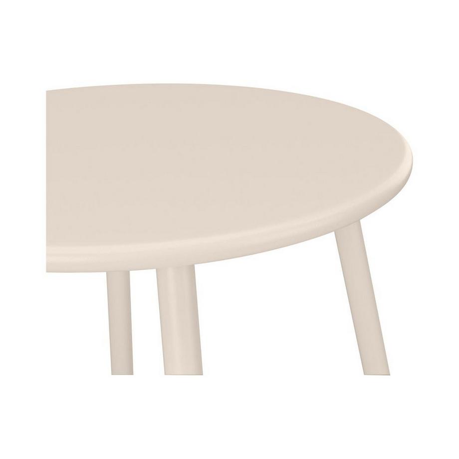 Vente-unique Table d'appoint de jardin en métal - Beige - MIRMANDE de MYLIA  