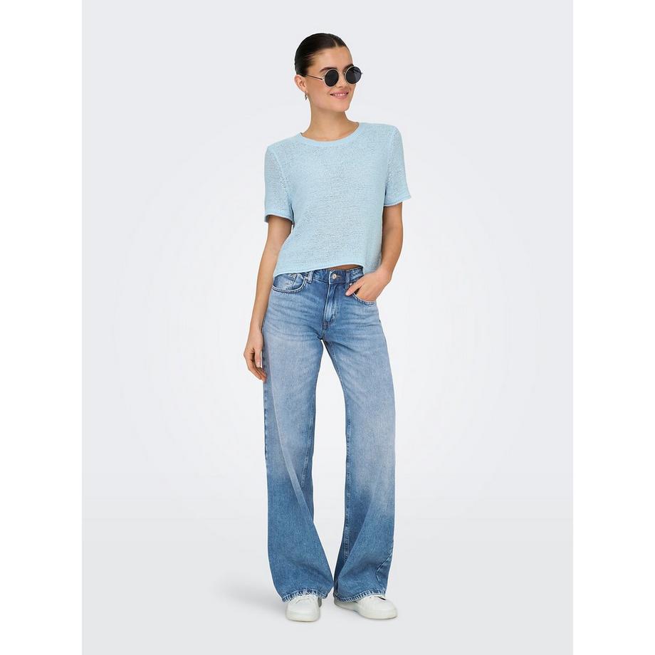 ONLY Kurzer Feinstrick Pullover  