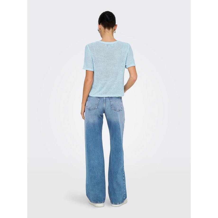 ONLY Kurzer Feinstrick Pullover  