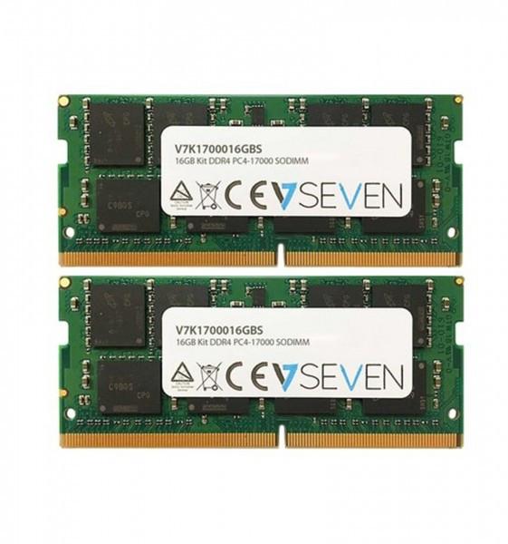 V7  2X8GB KIT DDR4 2133MHZ CL15 (2 x 8GB, DDR4-2133, SO-DIMM 260 pin) 