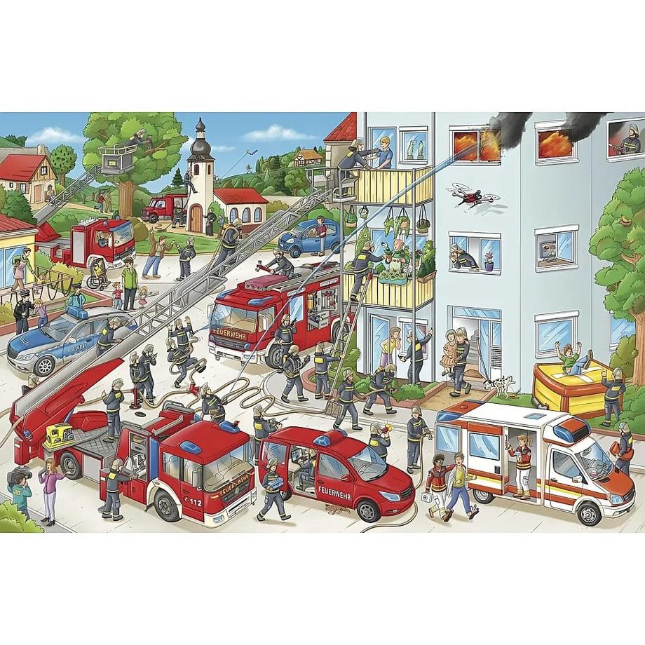Feuerwehr Wimmelbuch - Das große Bilderbuch ab 2 Jahre Walther, Max (Illustrationen) Gebundene Ausgabe 