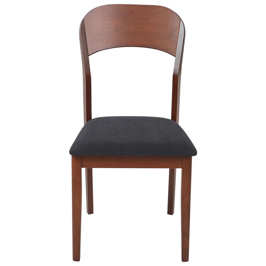 Beliani Lot de 2 chaises de salle à manger en Bois d'hévéa Traditionnel ALVIN  