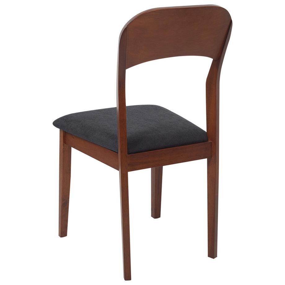 Beliani Lot de 2 chaises de salle à manger en Bois d'hévéa Traditionnel ALVIN  
