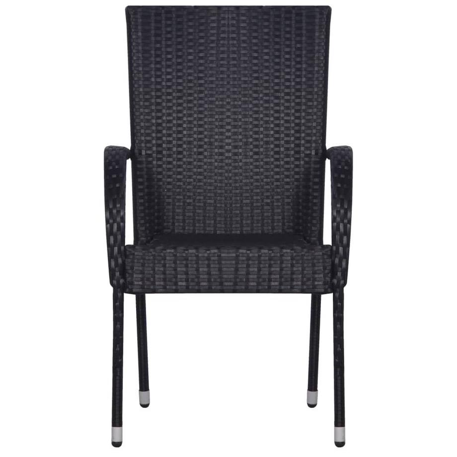 VidaXL sedia da pranzo Polirattan  