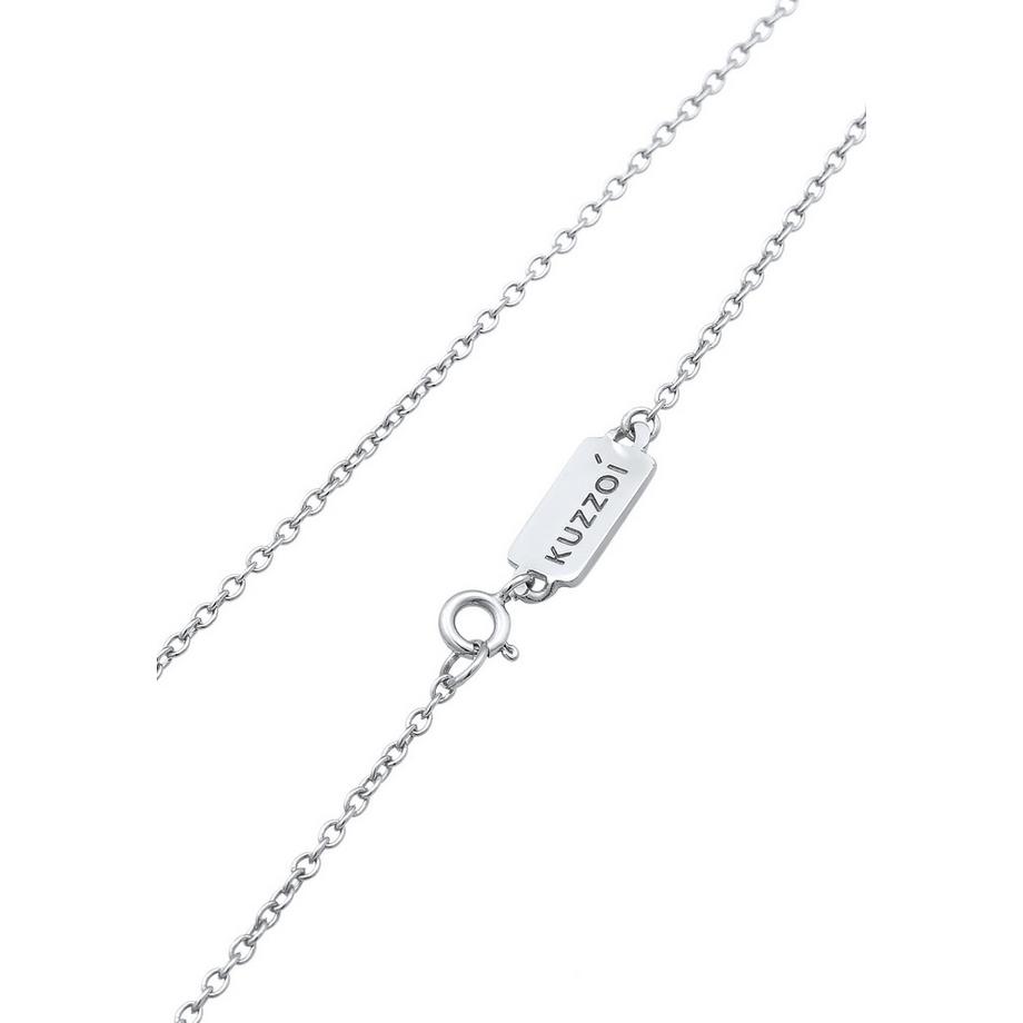 Kuzzoi  Halskette Tigerauge Edelstein Splitter 925 Silber 