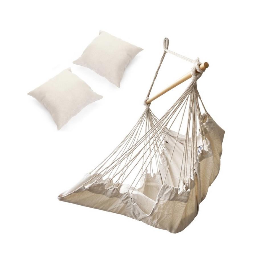 Northio Chaise pivotante suspendue avec repose-pieds  