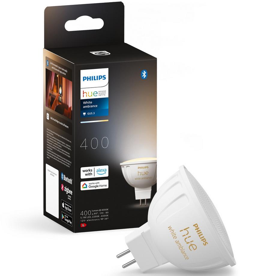 Hue White Ambiance GU5.3 MR16 12V 400lm 1 confezione