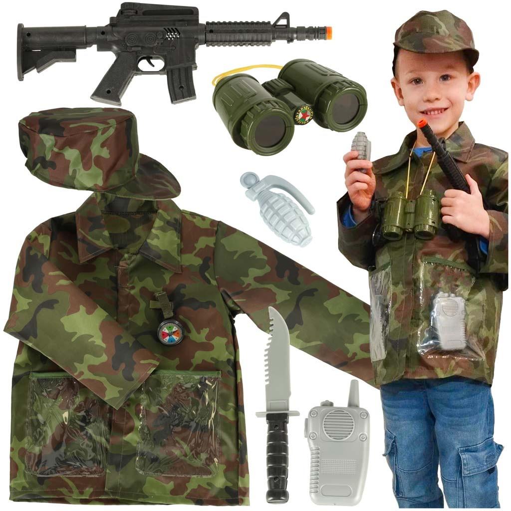 Pricenet  Ensemble de costumes de carnaval de soldat 3-8 ans 