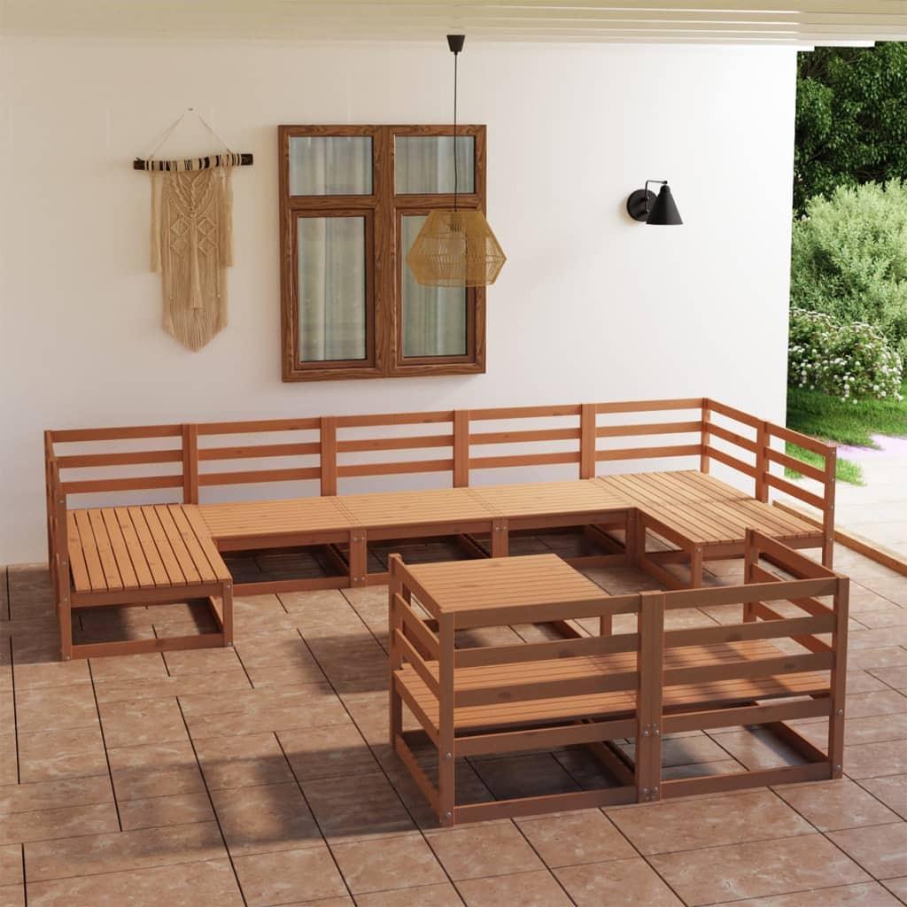 VidaXL set salotto da giardino Legno di pino  