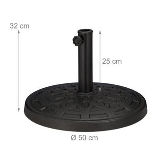 B2X Schwarzer Sonnenschirmständer  