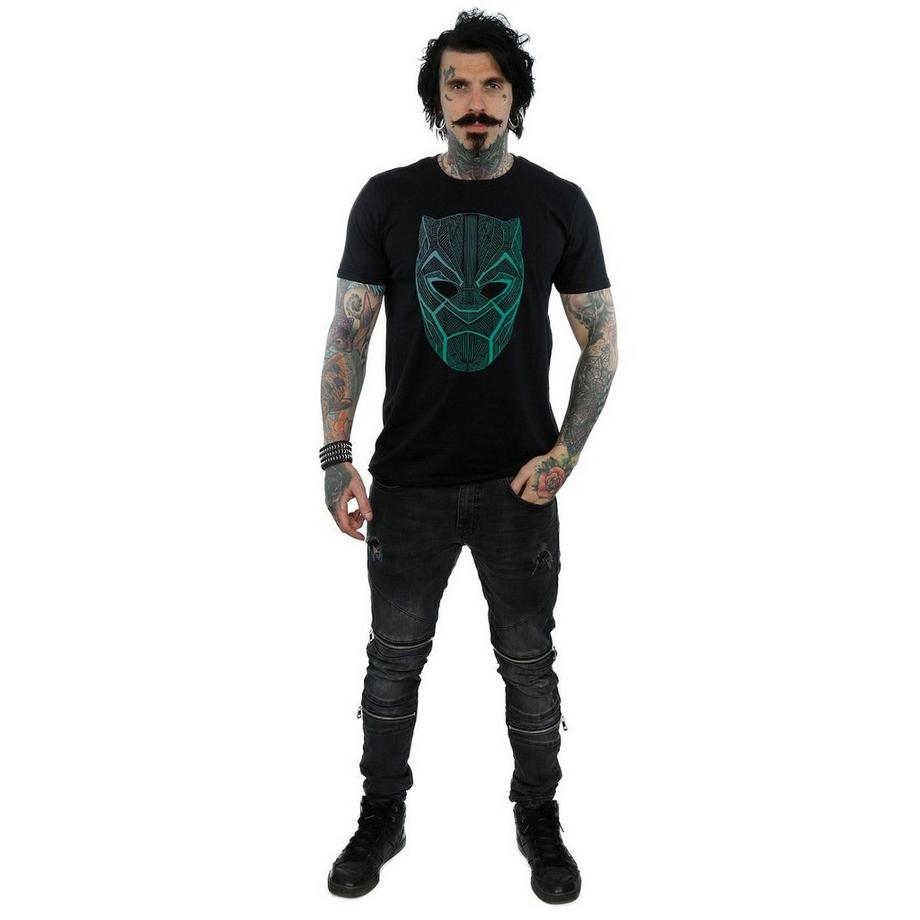 MARVEL Black Panther Mask Graphic Print T-Shirt  