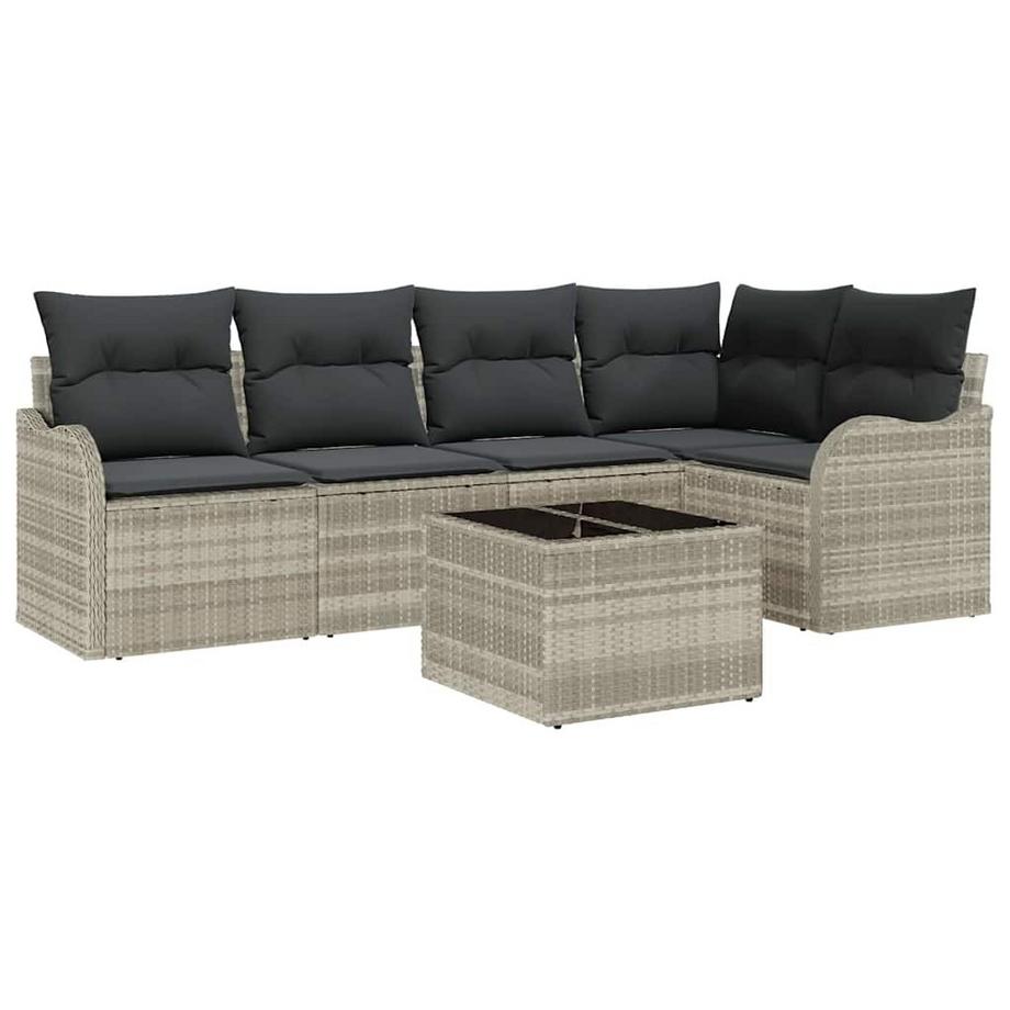 Ensemble de canapé modulable poly rattan