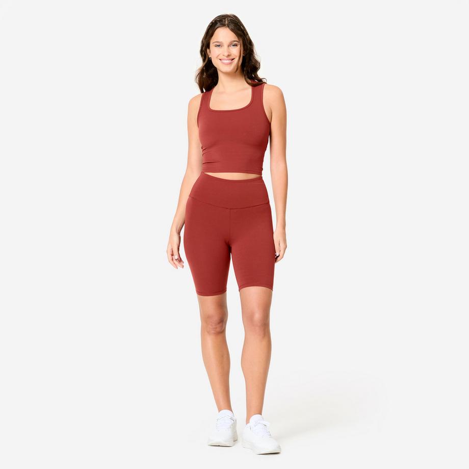 DECATHLON  Short cycliste femme moulant polyamide 