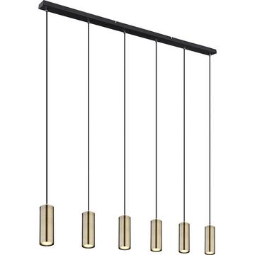 Lampe à suspension Robby métal noir mat 6xGU10