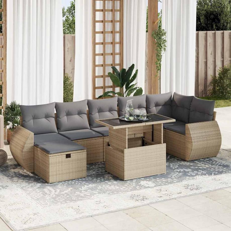 VidaXL Garten sofagarnitur poly-rattan  