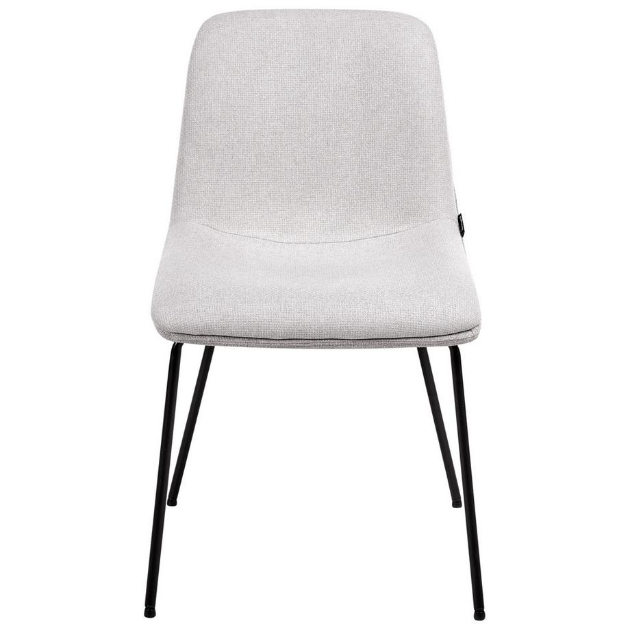 Beliani Lot de 2 chaises de salle à manger en Tissu Scandinave LORIDA  