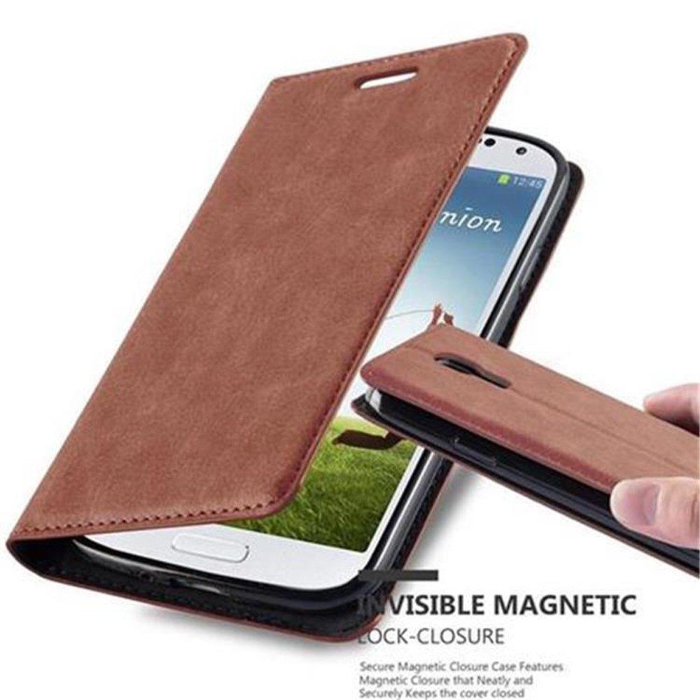 Cadorabo  Housse compatible avec Samsung Galaxy S4 - Coque de protection avec fermeture magnétique, fonction de support et compartiment pour carte 