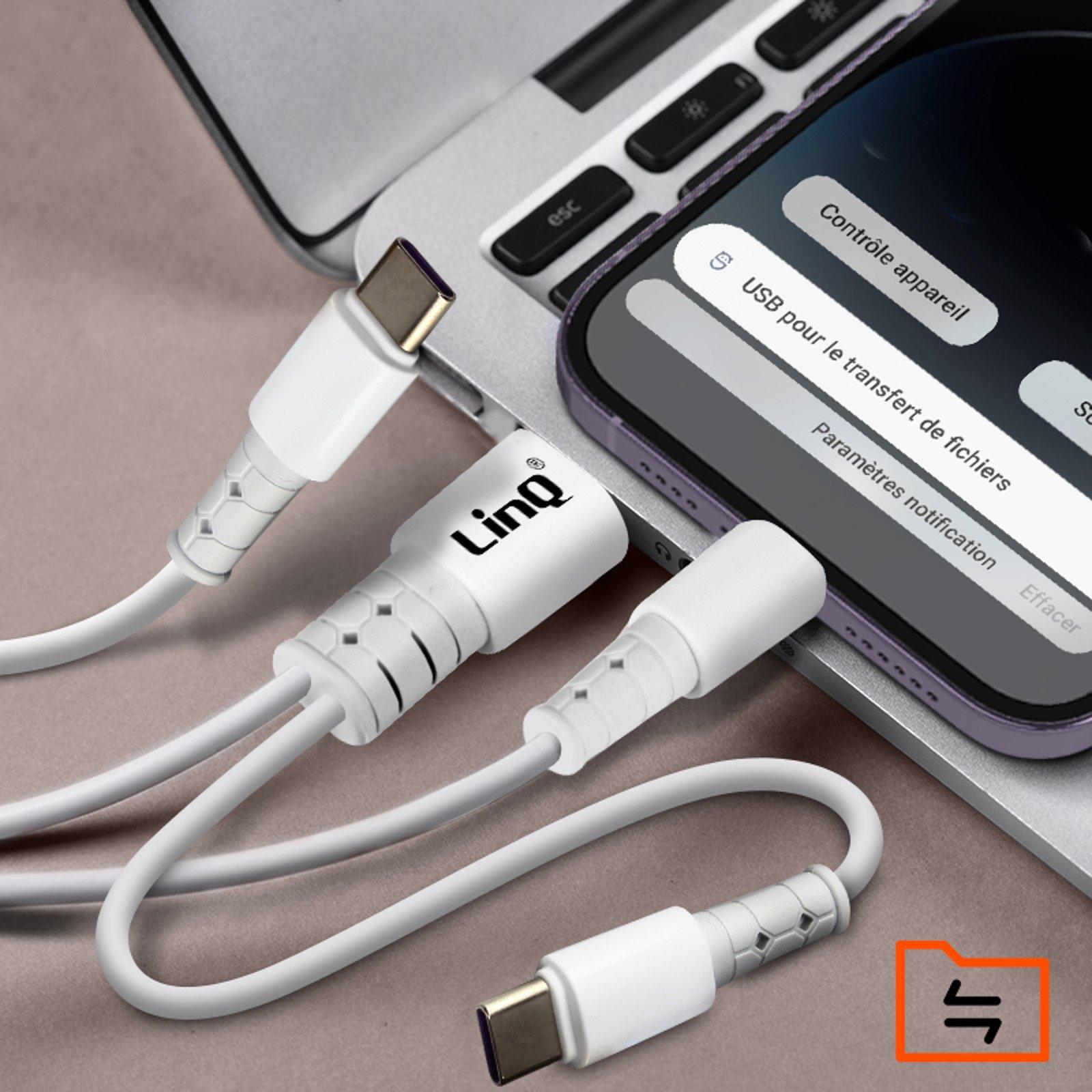 Avizar  USB/USB-C auf USB-C/Lightning 60W Kabel 