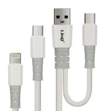 USB/USB-C auf USB-C/Lightning 60W Kabel