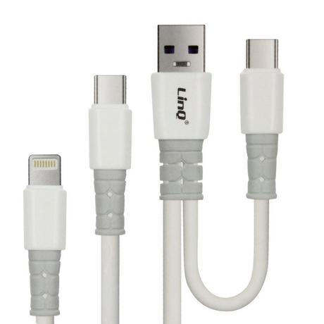 Avizar  USB/USB-C auf USB-C/Lightning 60W Kabel 