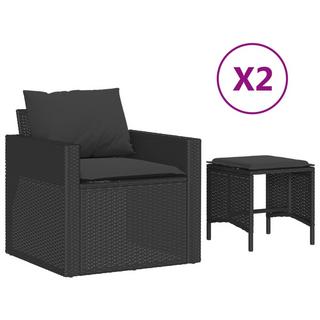 VidaXL Garten sofagarnitur poly-rattan  