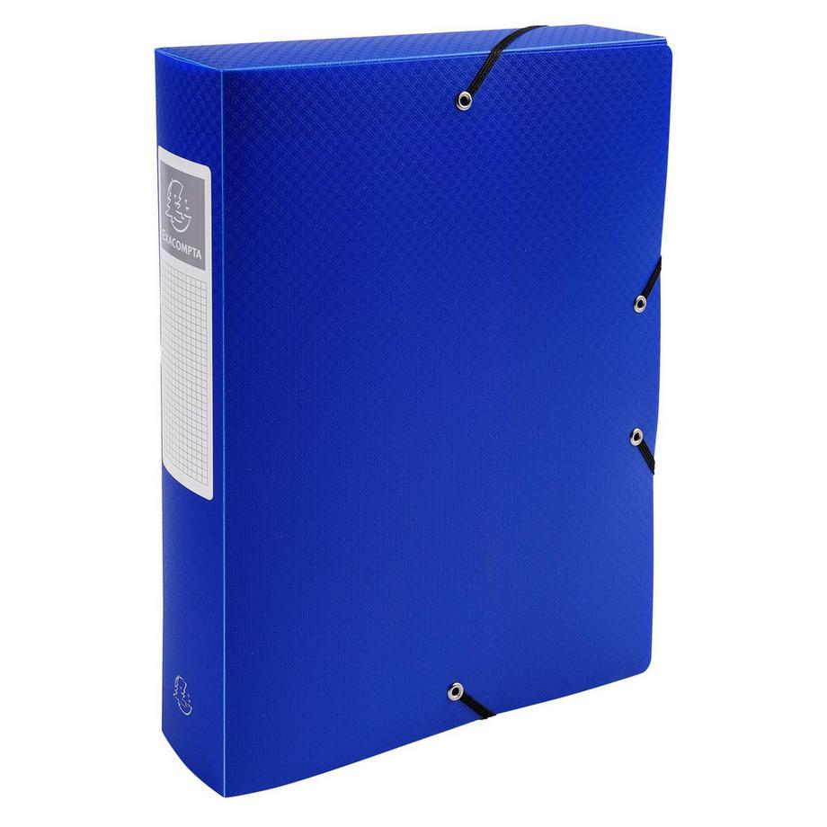 Exacompta Archivbox aus PP 700µ blickdicht, Rücken 60mm, 25x33cm für DIN A4 - x 8  