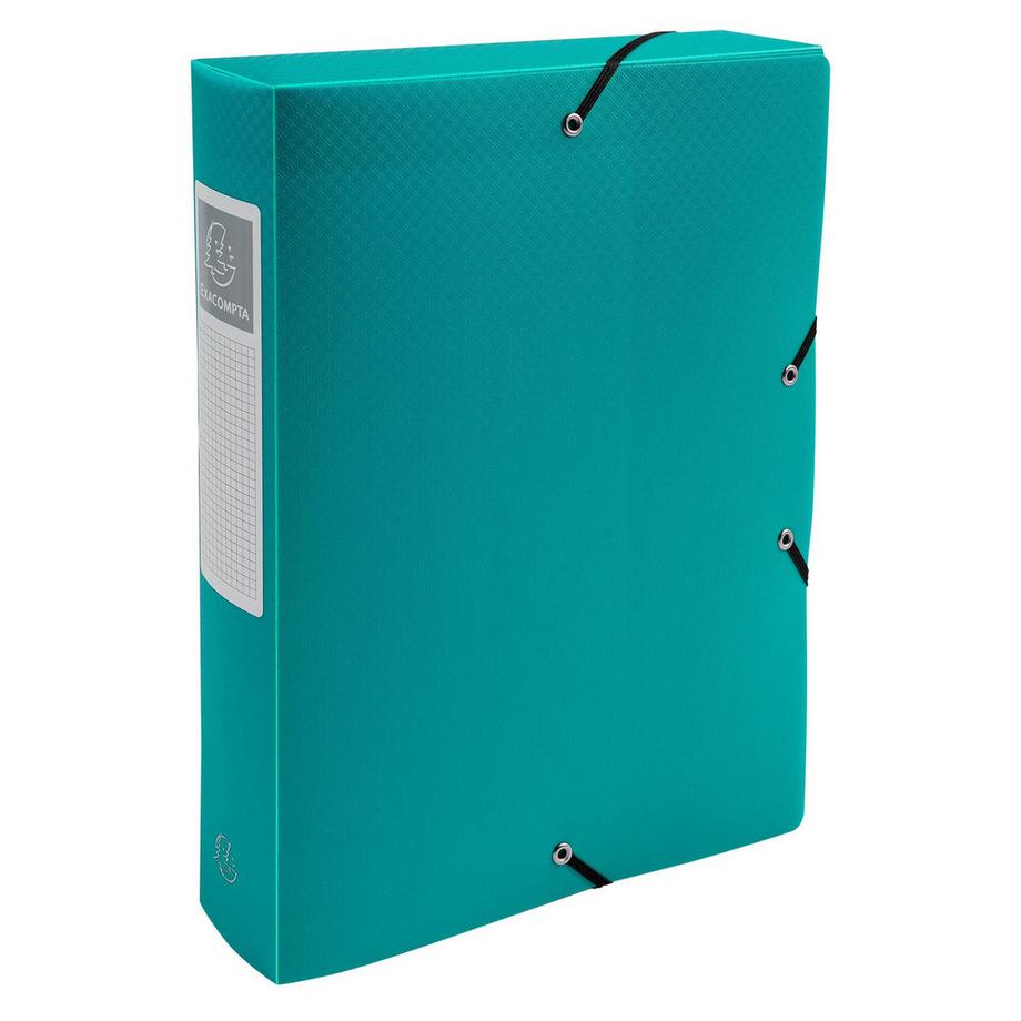 Exacompta Archivbox aus PP 700µ blickdicht, Rücken 60mm, 25x33cm für DIN A4 - x 8  