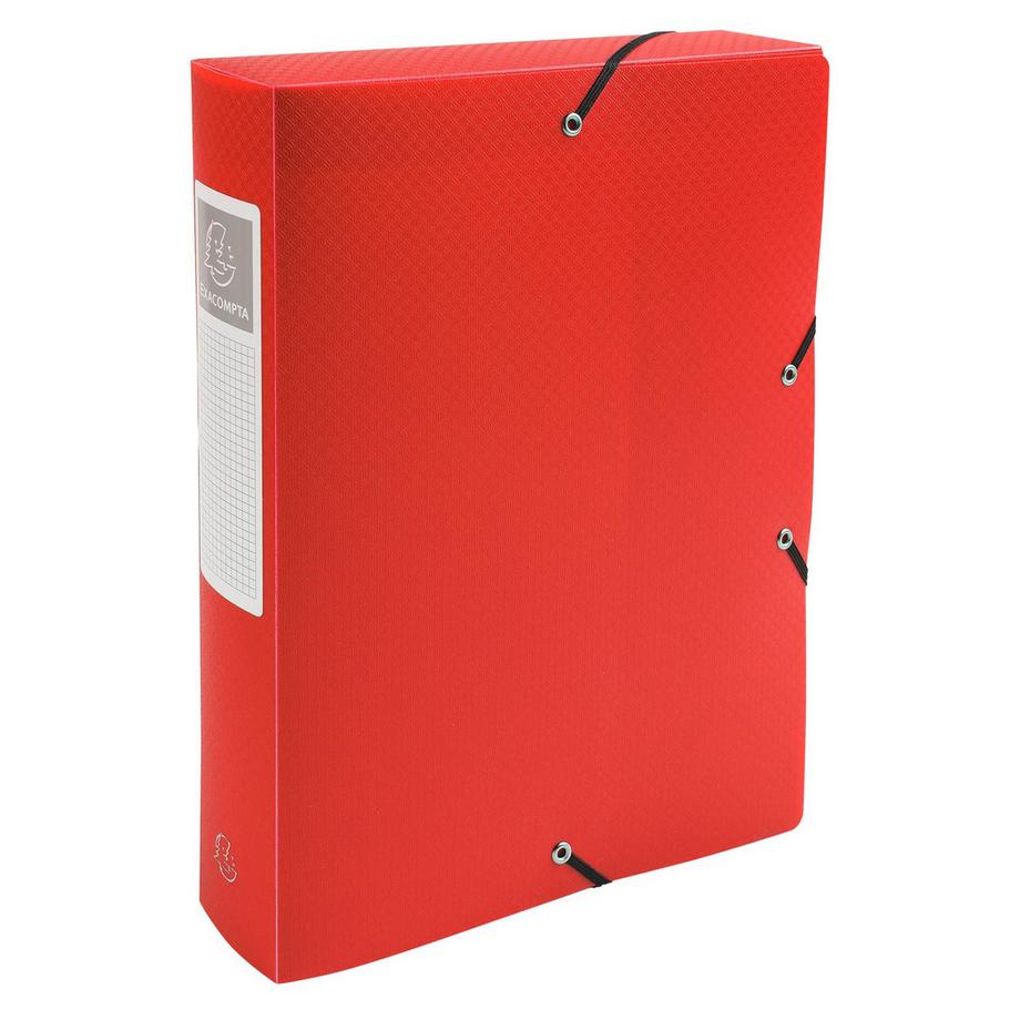 Exacompta Archivbox aus PP 700µ blickdicht, Rücken 60mm, 25x33cm für DIN A4 - x 8  